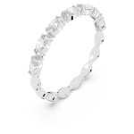 Matrix Vittore ring Marquise cut, White, Rhodium plated